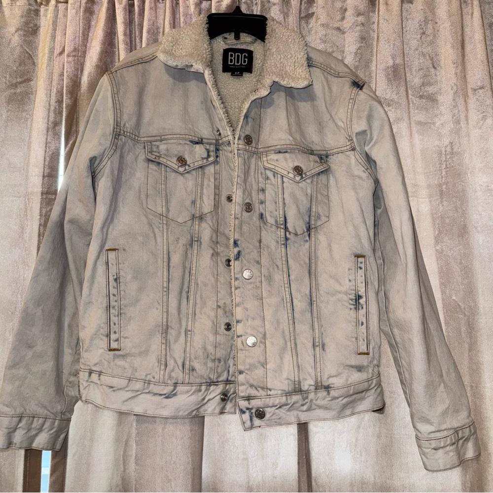 BDG Urban Outfitters denim Sherpa Jacket